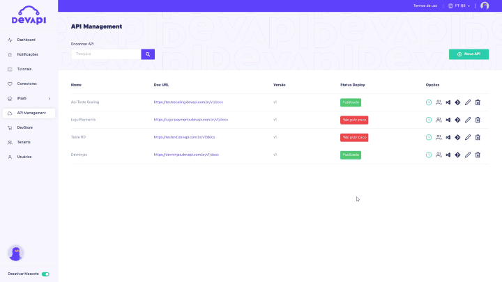 Criar recurso API Manager